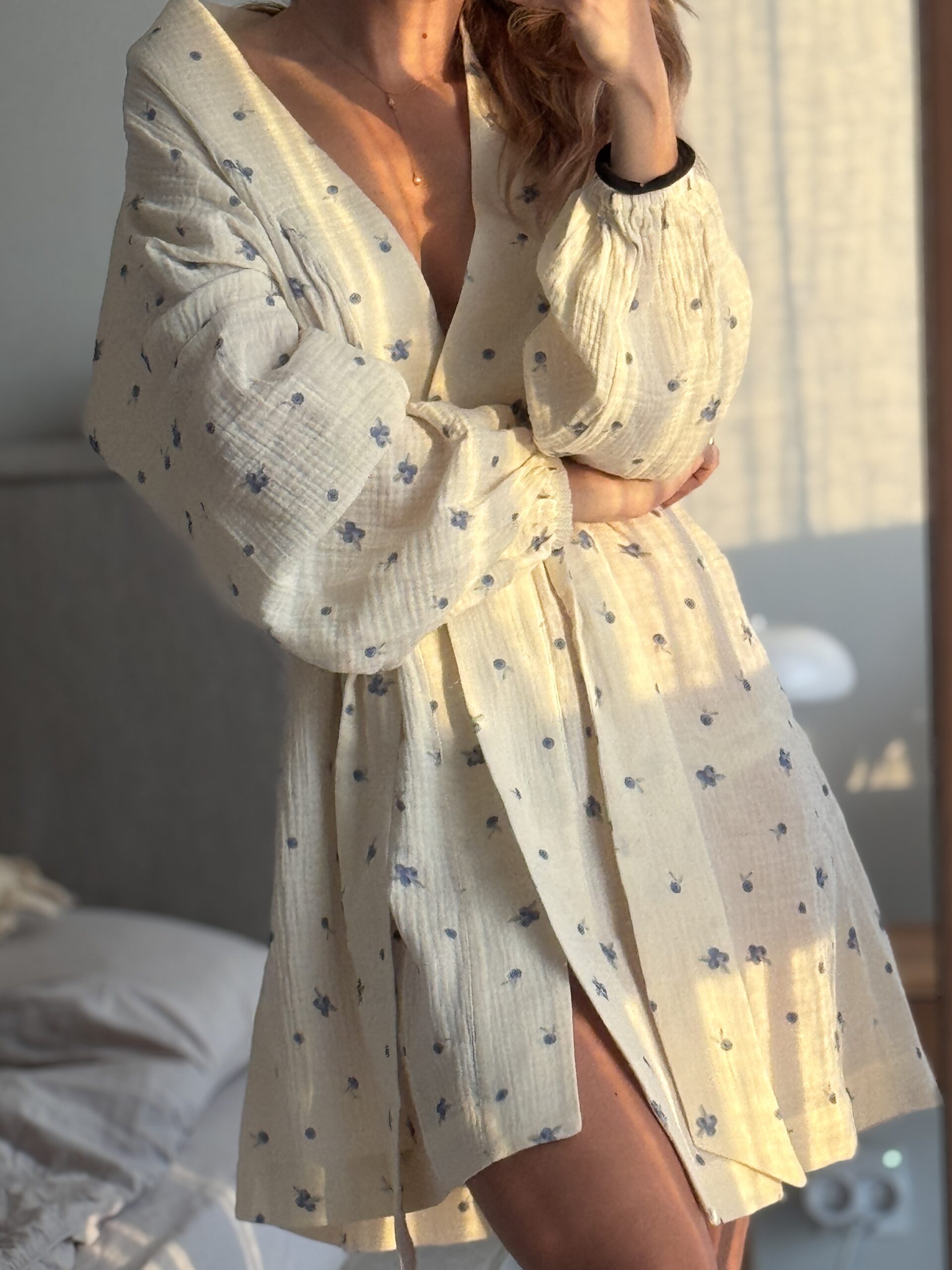 Kimono muślinowe Blueberry