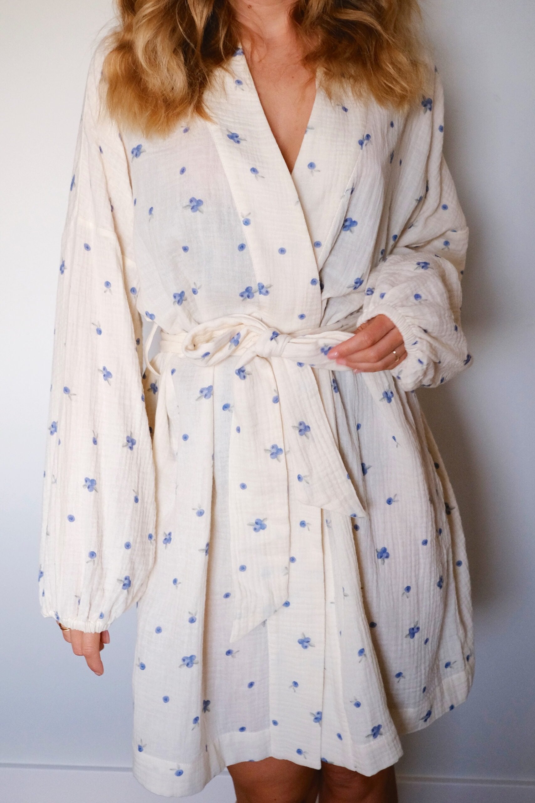 Kimono muślinowe Blueberry