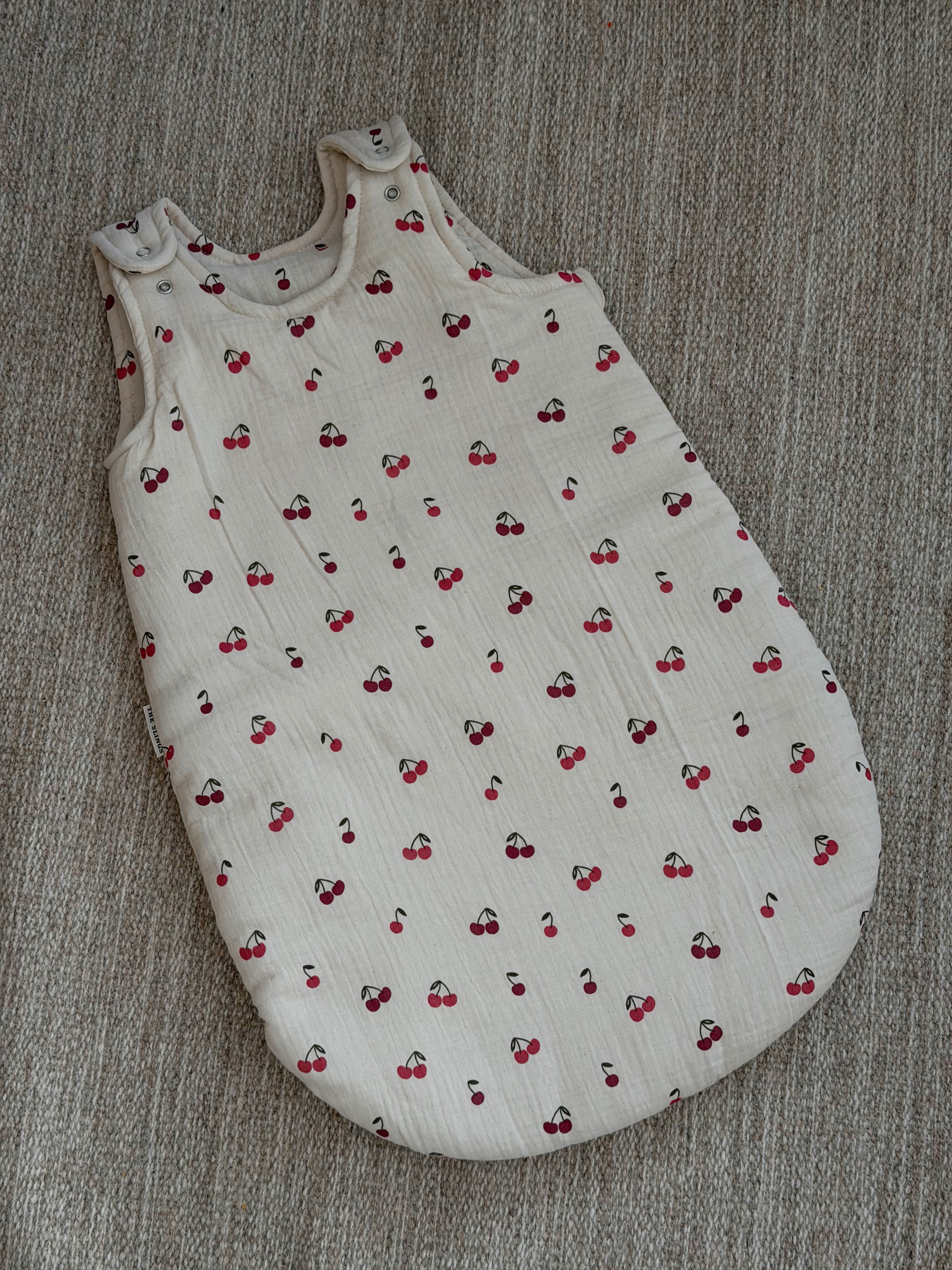 Muślinowy śpiworek - Cherries